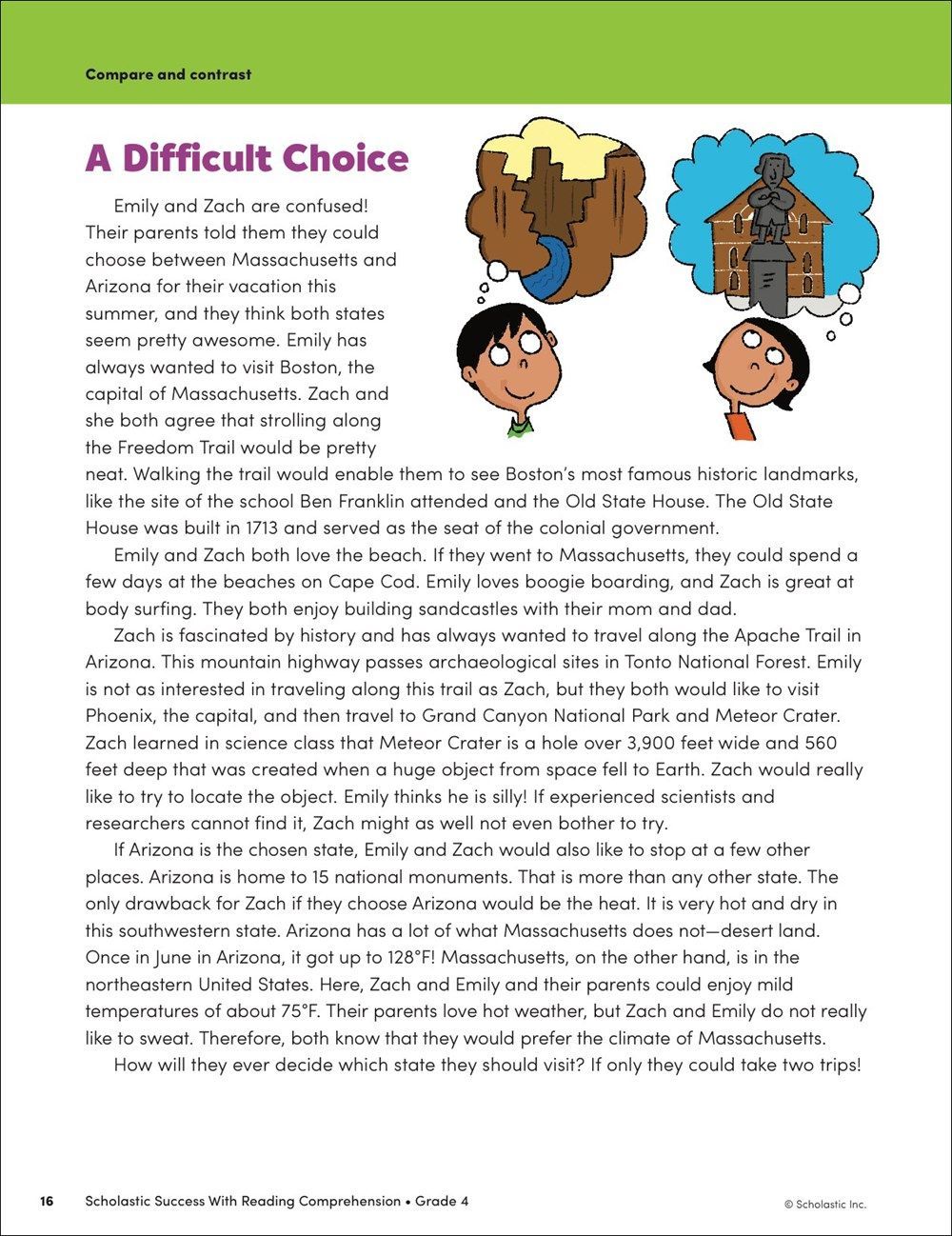 Scholastic Success with Reading Comprehension Grade 4 Workbook