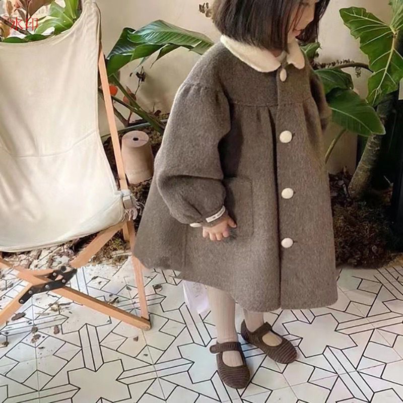 キッズ アウター 女の子 コート ロングコート 春秋冬 ラシャコート 通学 防寒 暖かい 長袖 おしゃれ 子ども服 ベビー キッズコート お出かけ 可愛い ジュニア服 卒園式 入学式 パーティ