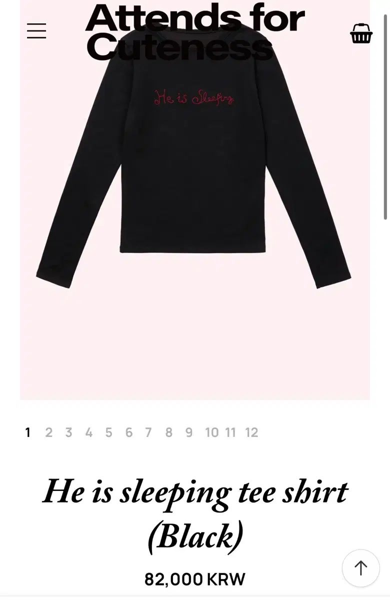 ジェニー 着用 ブランド アテネ He is sleeping tee shirt