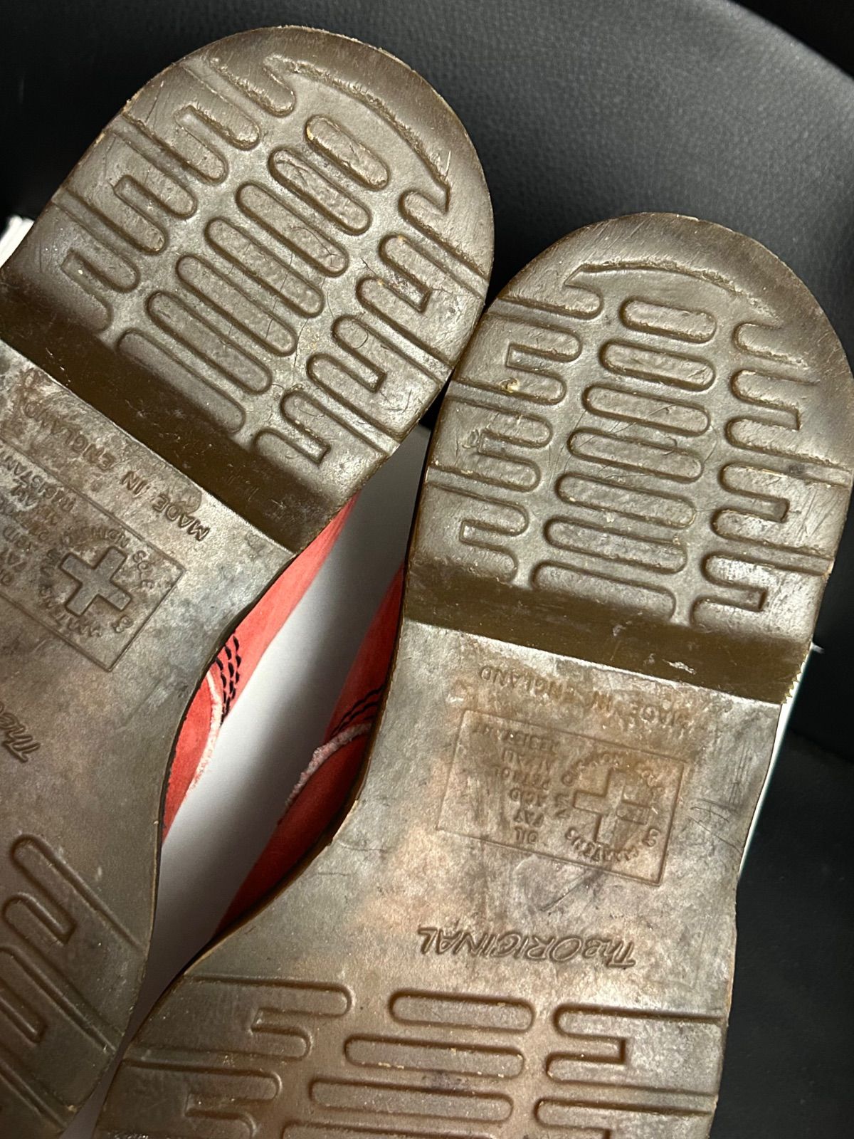 80年代リアルイングランド製Dr.Martens6EYELET カメリアレッド