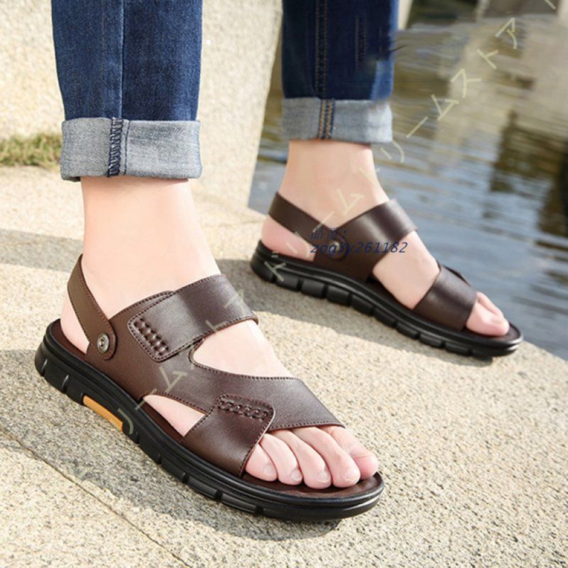 メンズ レザーサンダル