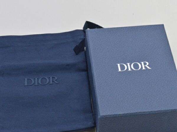 ディオール DIOR オブリーク パテントレザー コンパクトウォレット  