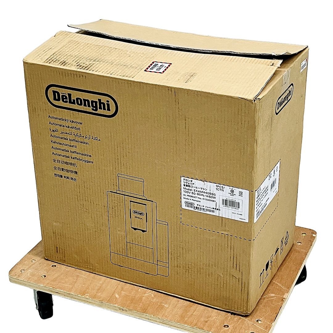 デロンギ EXAM44055G リヴェリア 全自動 コーヒーマシン コーヒーメーカー ぺブルグレー ♥ C10430066