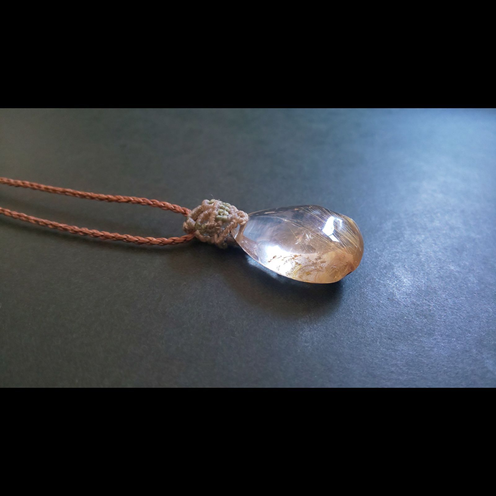 ルチルクォーツ トップ ペンダント