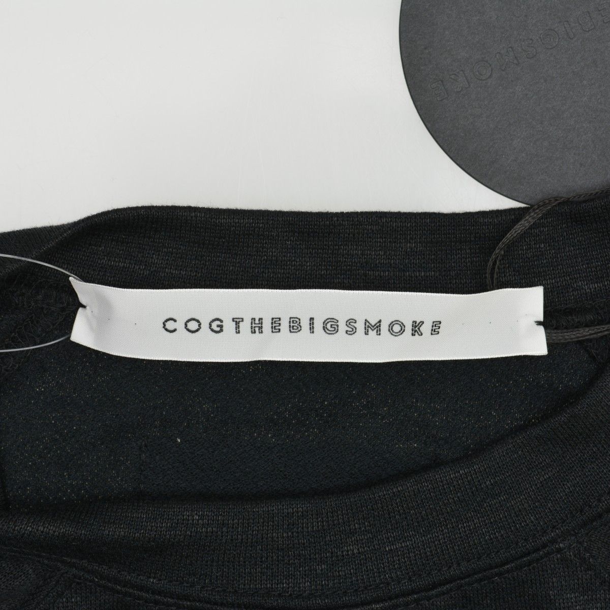 COGTHEBIGSMOKE ALICE SWEATSHIRT リネン ブラック COGTHEBIGSMOKE ALICE SWEATSHIRT リネン ブラック