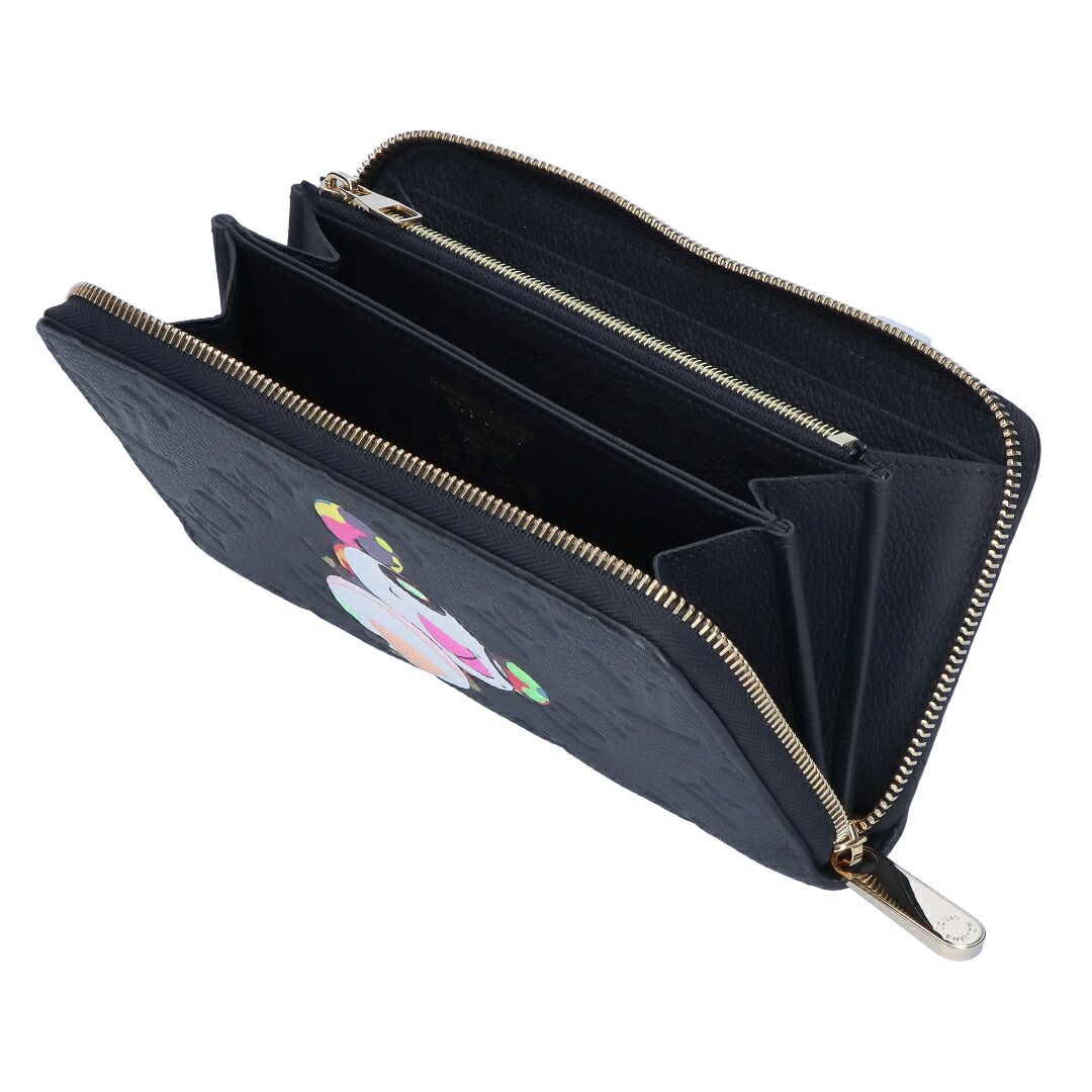 ルイヴィトン LOUIS VUITTON 村上隆 長財布 M14160 LV × TM ジッピー
