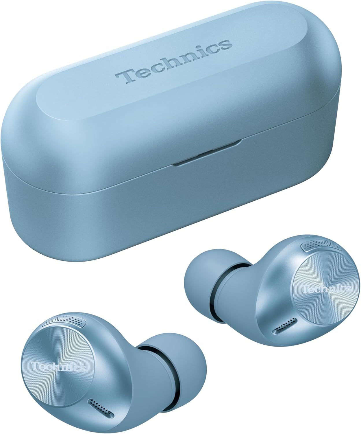テクニクス Technics ワイヤレスイヤホン EAH-AZ40M2-A モデレートブルー bluetooth ノイズキャンセリング 3台マルチポイント IPX4 LDAC対応 ハイレゾ音質再生 アプリ対応