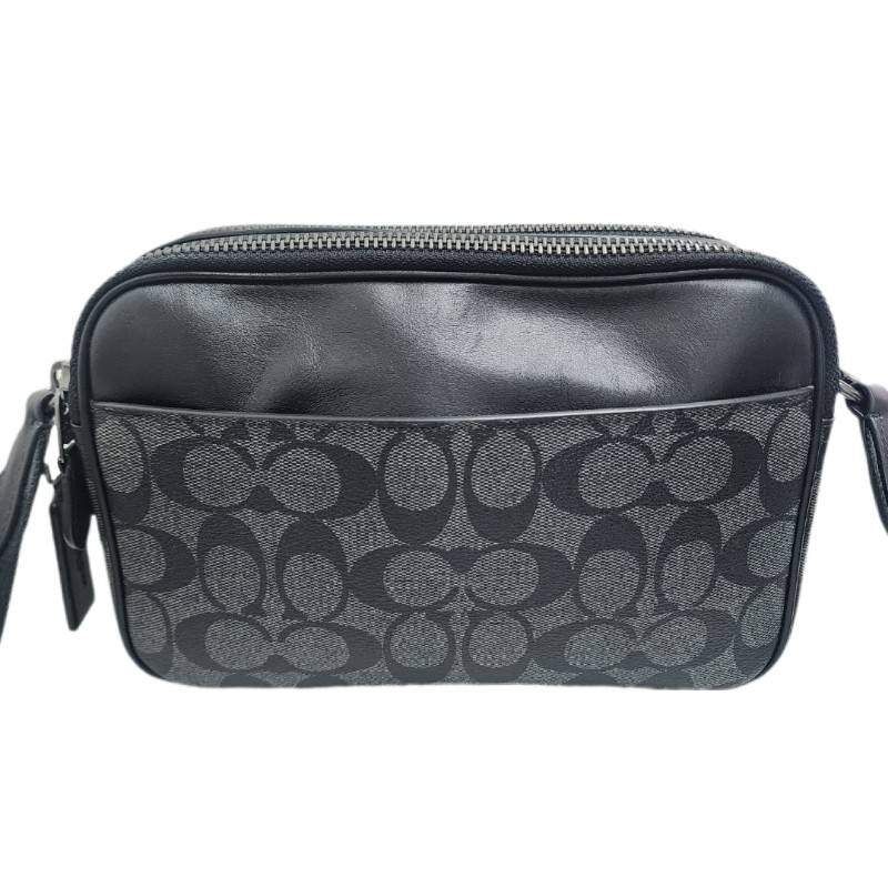 COACH コーチ グラハム クロスボディ C4149 ブラック PVC レザー ショルダーバッグ ユニセックス 22509K310