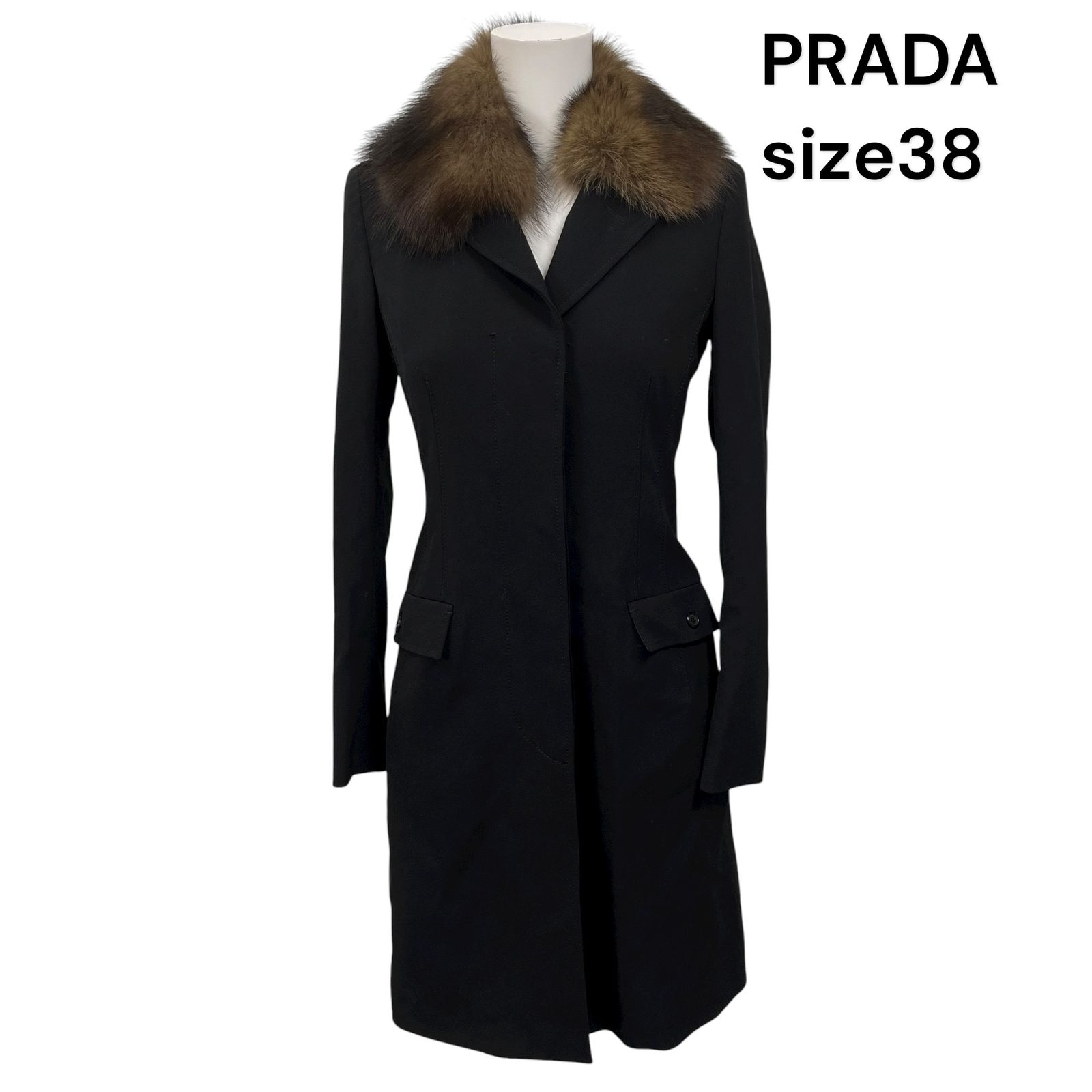 プラダ　コート 楽天市場】PRADA プラダ コート ダウン アウター ネイビー 紺 38