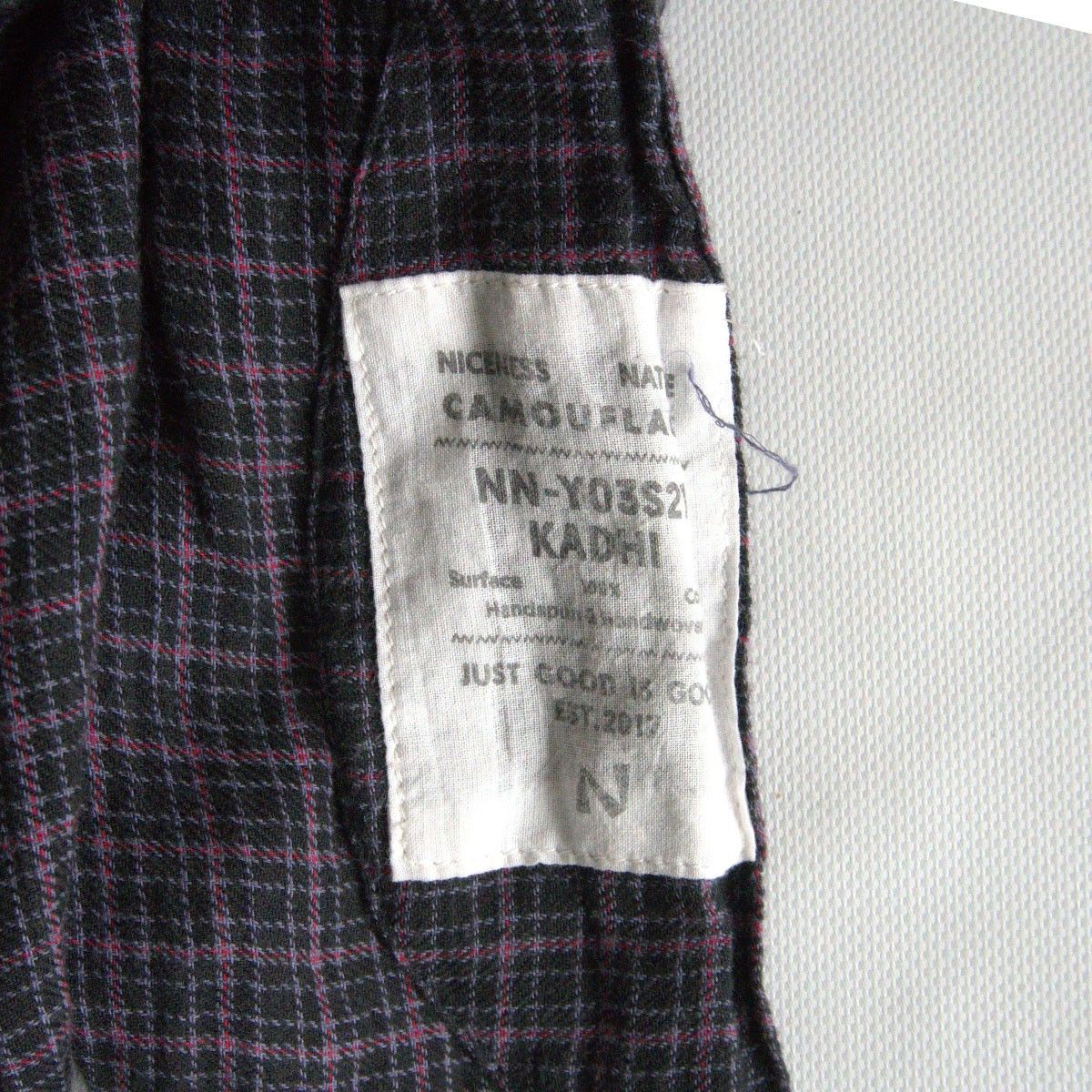 【雰囲気抜群】NICENESS【21SS MILLER SHIRT】L ナイスネス チェック シャツ 25050661