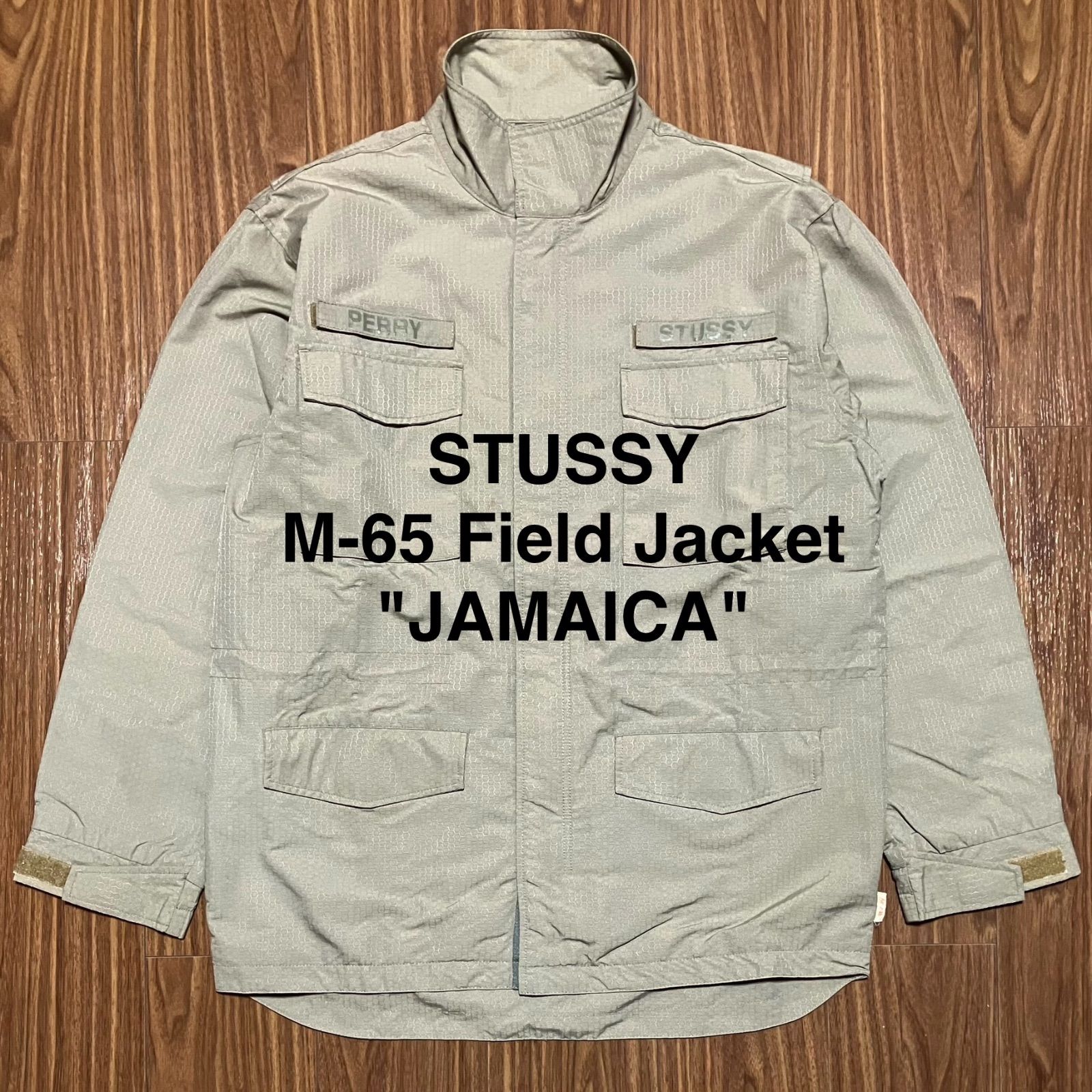 90s STUSSY M-65 ナイロン フィールドジャケット L カーキ 90s STUSSY M-65 ナイロン フィールドジャケット L カーキ