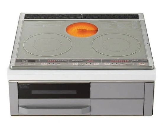 設置済み 三菱 ビルトインIHクッキングヒーター CS-G318MS