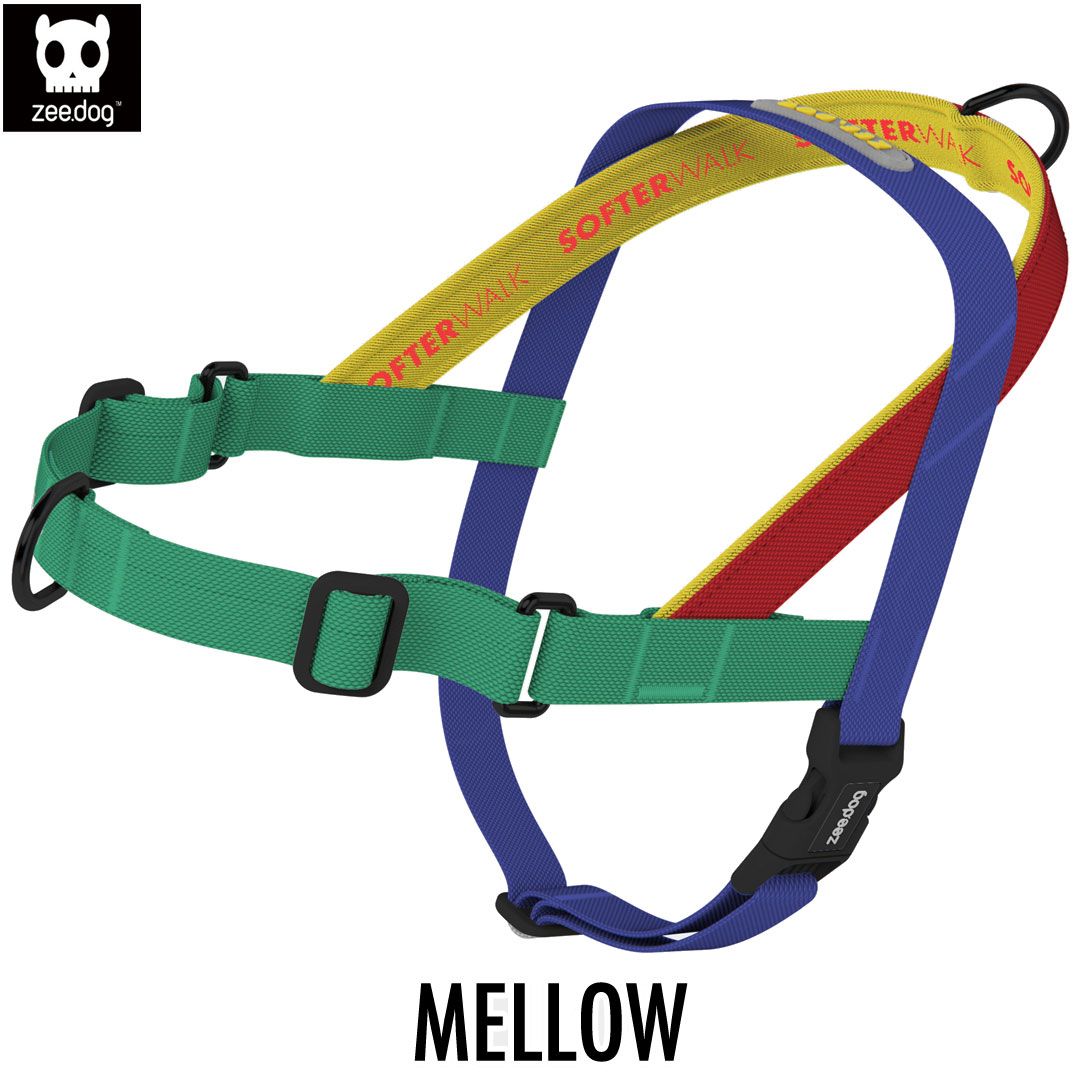 zee.dog ジードッグ SOFTER-WALK HARNESS/ソフターウォークハーネスMELLOW(メロー) サイズM (中型犬用) 390977