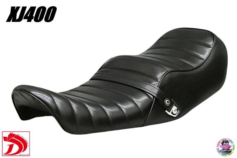 XJ400 黒皮 タックロールシート ブラックXJ400D XJ400E XJ550 あんこ抜き ローダウン4GO 完成品 段シート へっぽこ社長