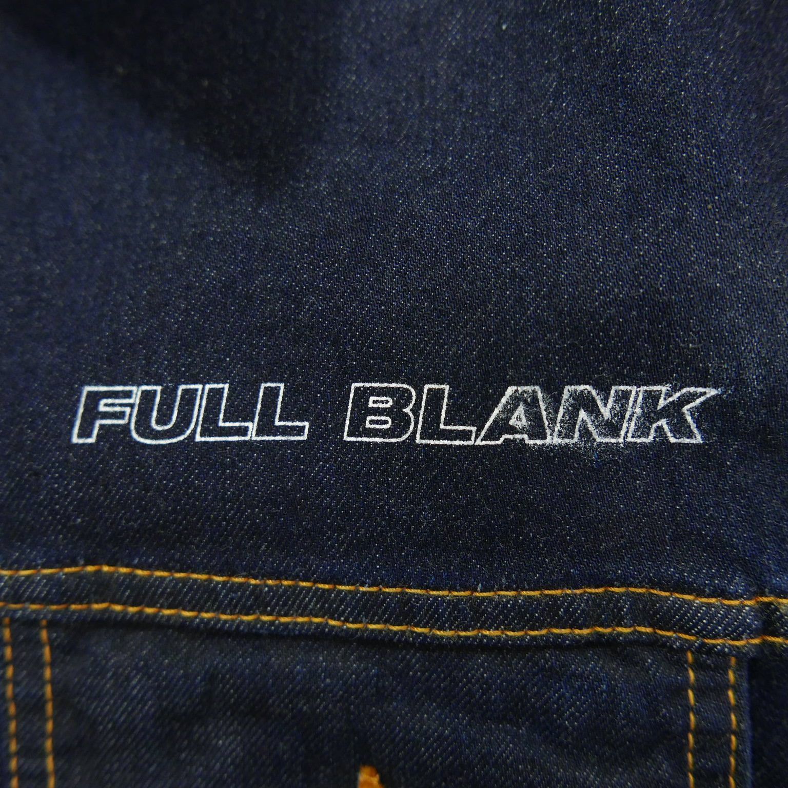 18SS FULL-BK フルビーケー ZIP PRINT LINE DENIM JACKET INDIGO