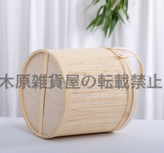 新品・未使用】推薦 竹製 茶器 收納 茶盒 水果籃 提籃籠 竹編