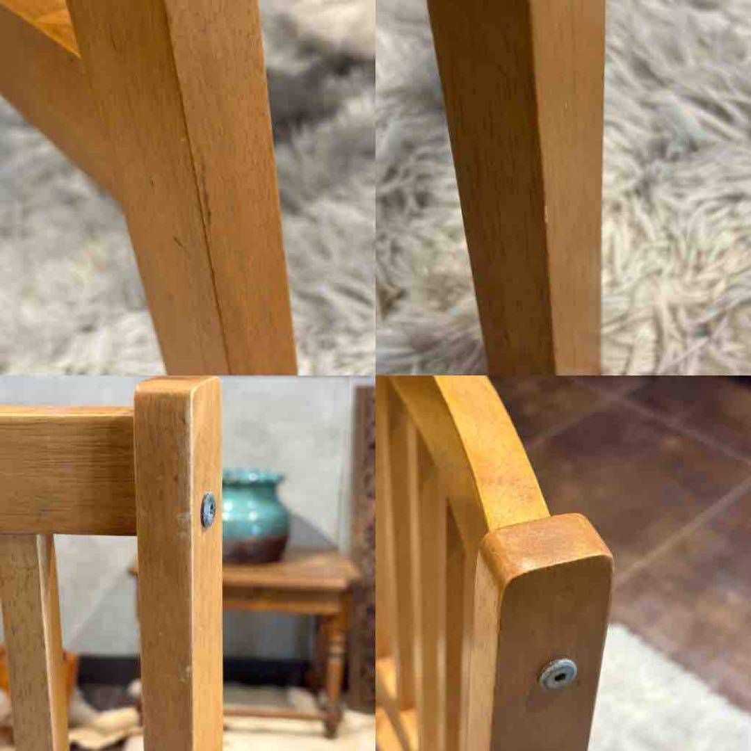 山善 YAMAZEN ダイニングチェア リビングチェア ビンテージ 4脚 YK