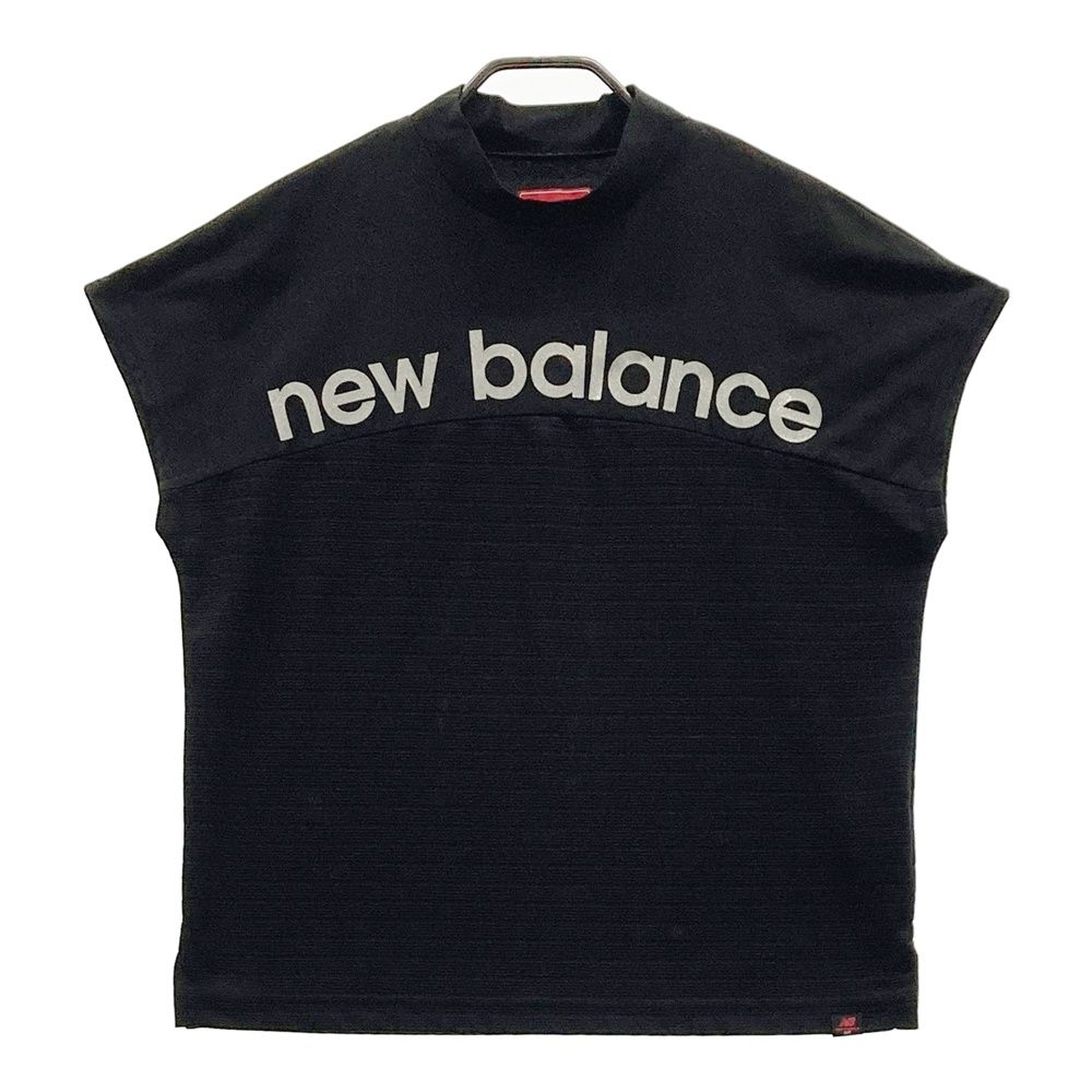 サイズ：2 NEW BALANCE GOLF ニューバランス ; 2023年モデル ハイネック 半袖Tシャツ ロゴ ボーダー柄 ブラック系 [240101481996] ゴルフウェア レディース ストスト サイズ：2 NEW BALANCE GOLF ニューバランス ; 2023年モデル