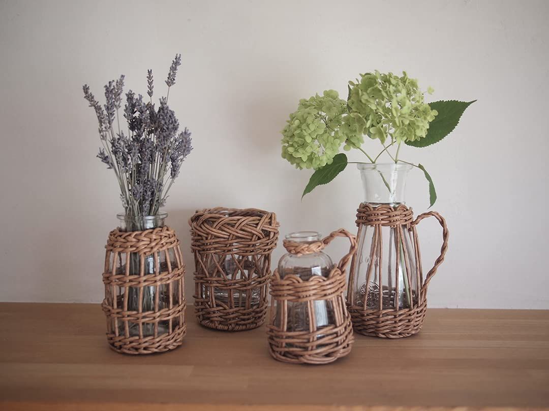 数量限定】BR Φ9×H13.5×最小口径Φ3.5cm ミルク瓶型 PEガラス花器 73768