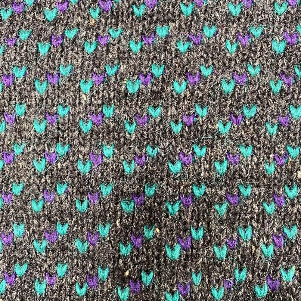 中古】80s L.L.Bean バーズアイニットセーター サイズS