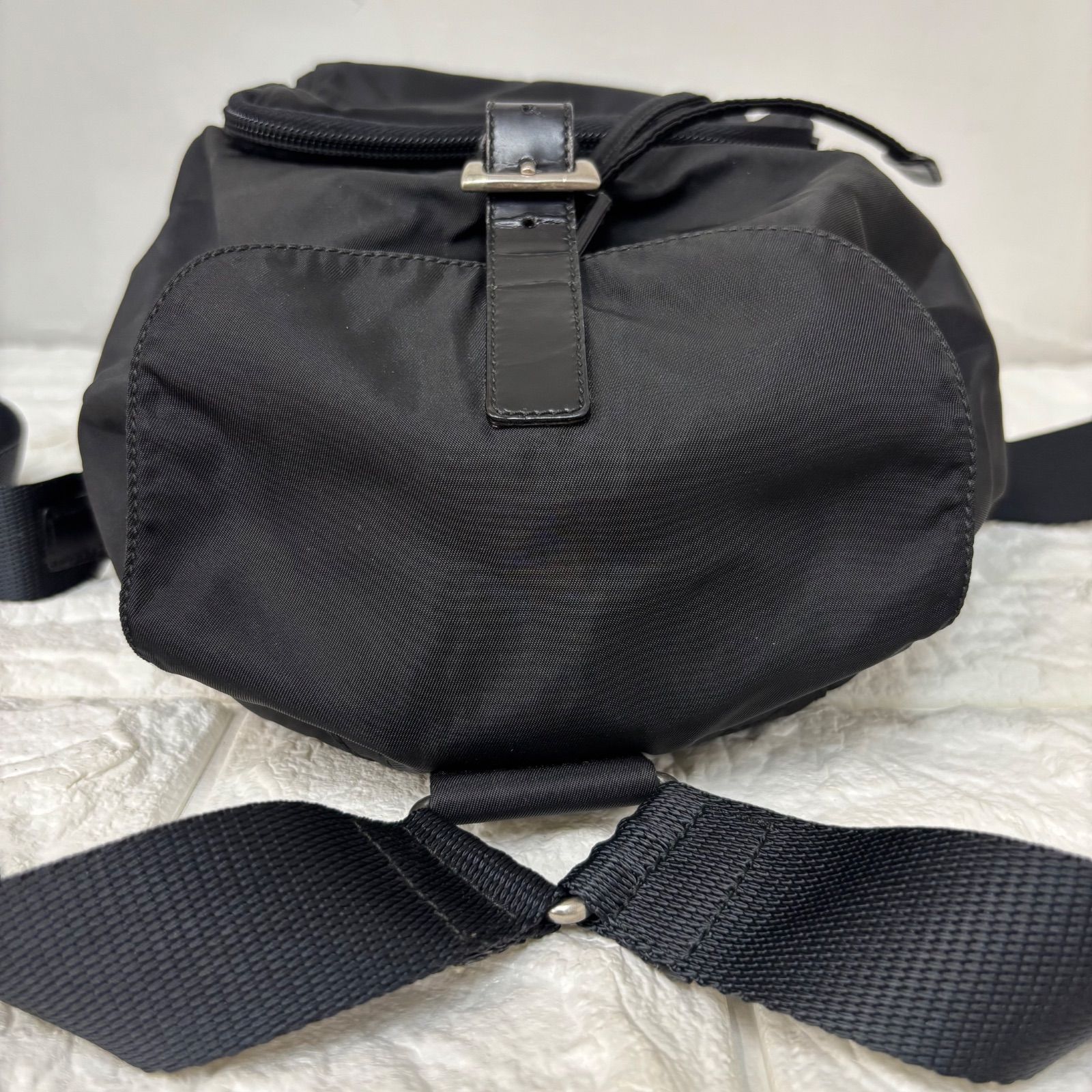 s)PRADA プラダ ミニリュック バックパック ナイロン 三角ロゴ 