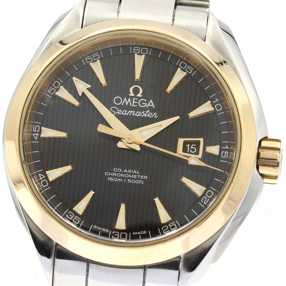 オメガ OMEGA 231.20.34.20.01.004 シーマスター アクアテラ コーアクシャル YGベゼル 自動巻き レディース箱 保証書付き_912549