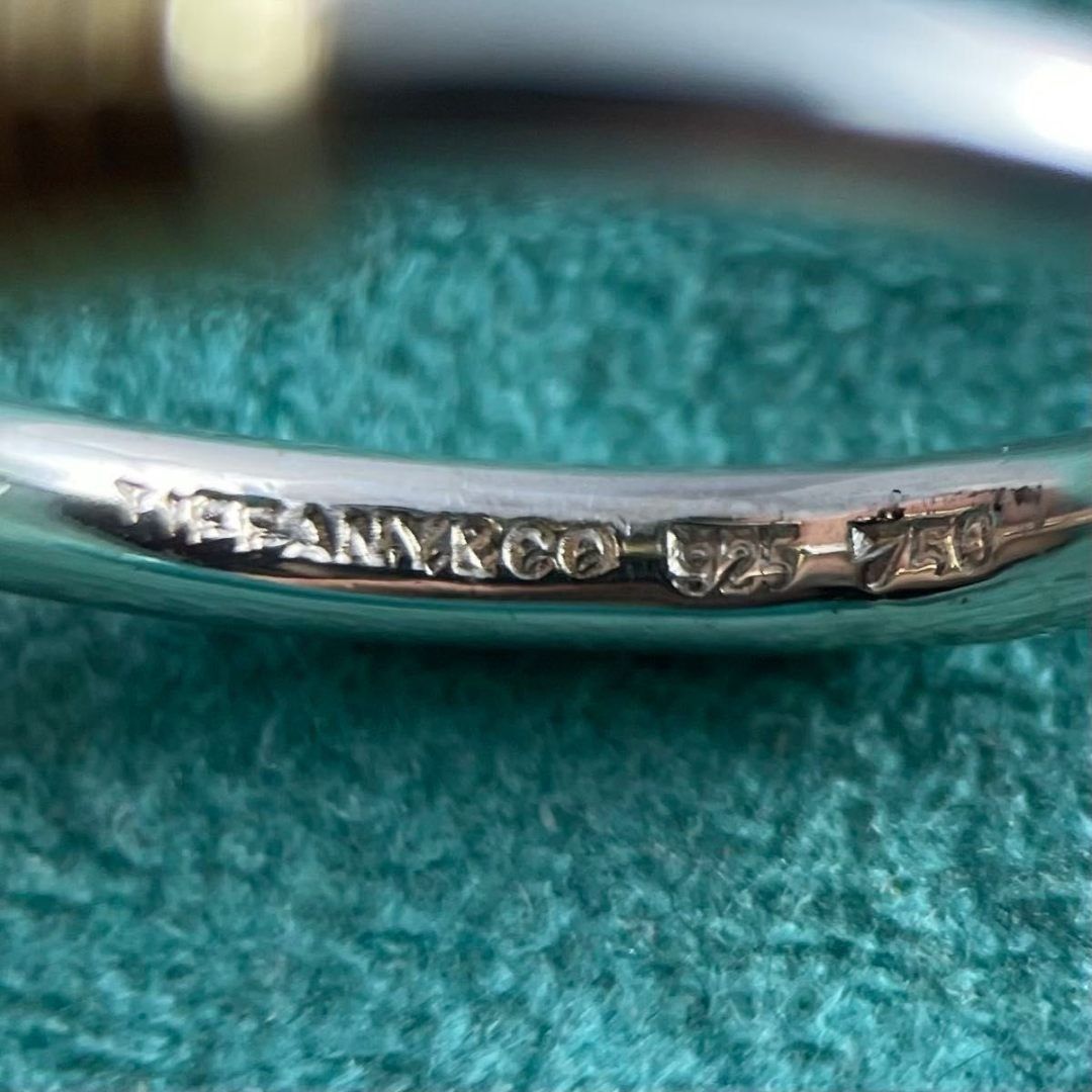 ティファニー 10号 バンドウィズ コイル コンビ リング TZ4f