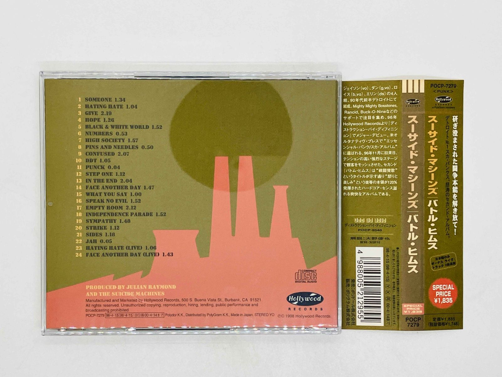 CD THE SUICIDE MACHINES / Battle Hymns / スーサイド