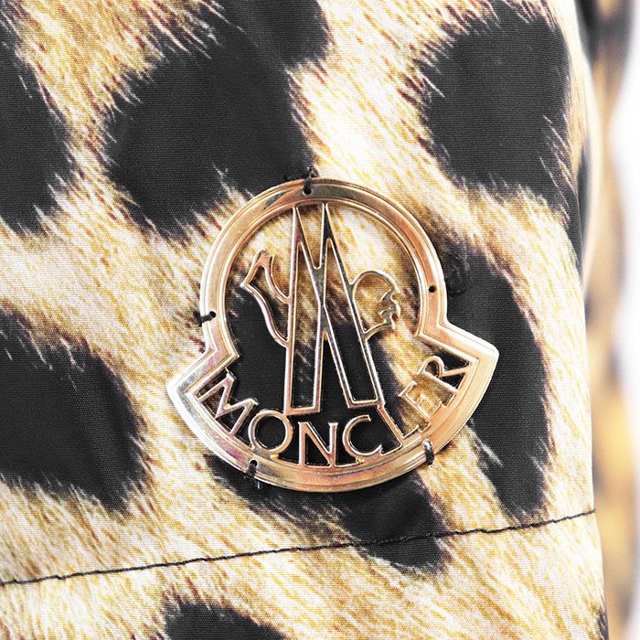鑑定済・美品★モンクレール　ARGENTEE ダウンジャケット　レオパード　0 MONCLER - 美品 モンクレール ARGENTEE ダウンジャケット