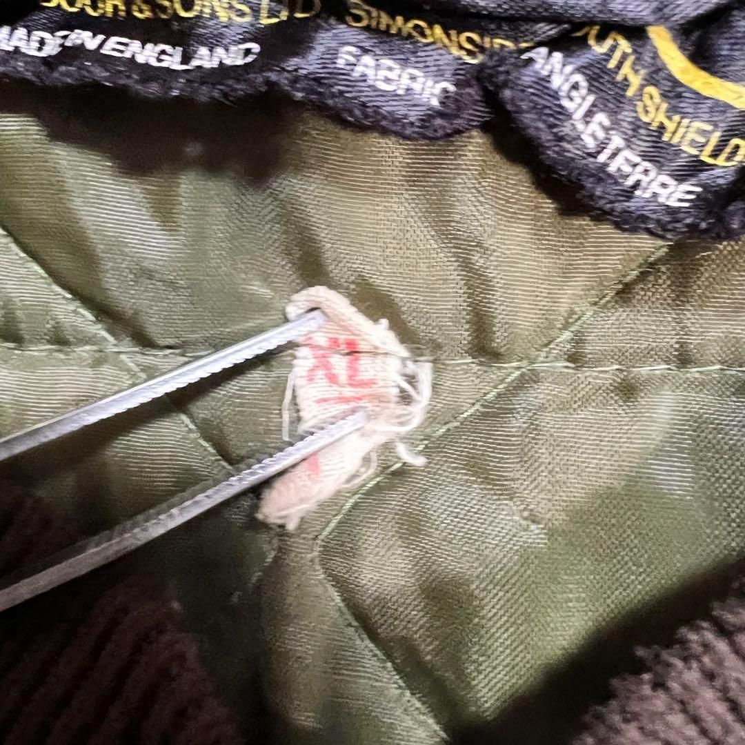 キルティングベスト レザーガンパッチ