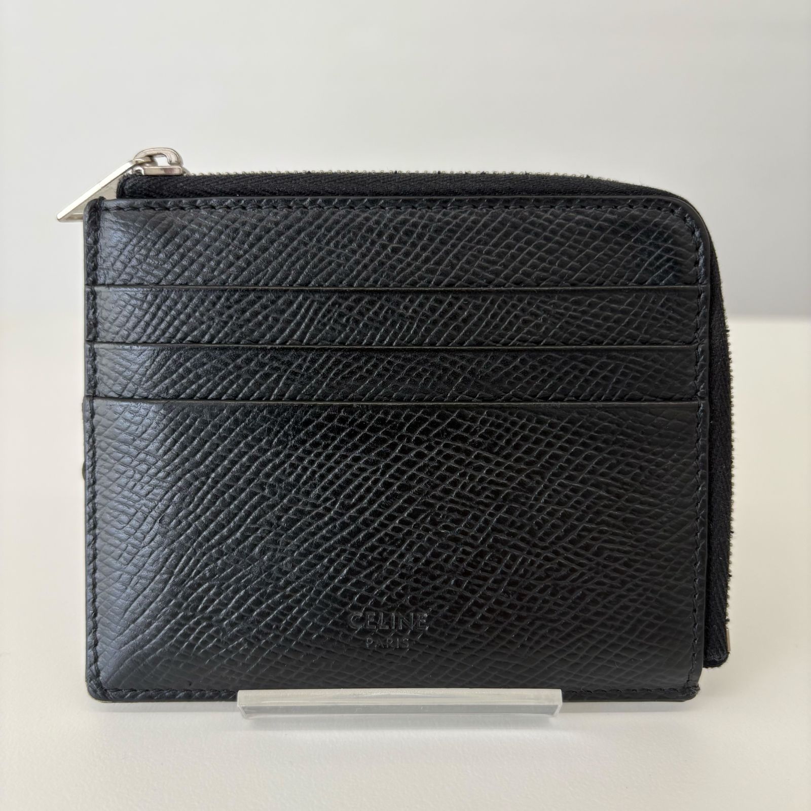 CELINE セリーヌ レザー ジップドカードホルダー カードケース