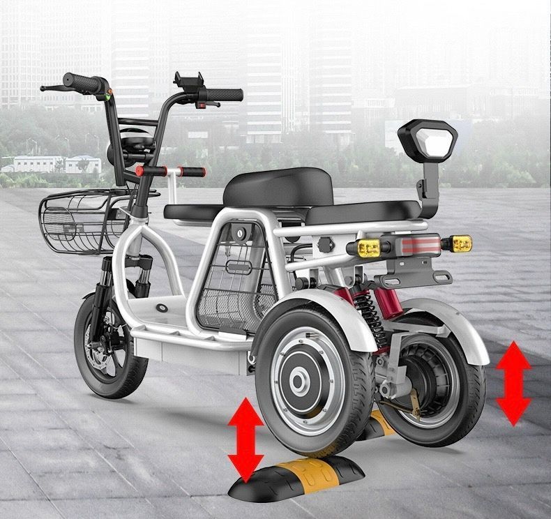 スクーター付きロック付き高速バッテリー充電器帽子付きショッピング用 500W電動自転車48V