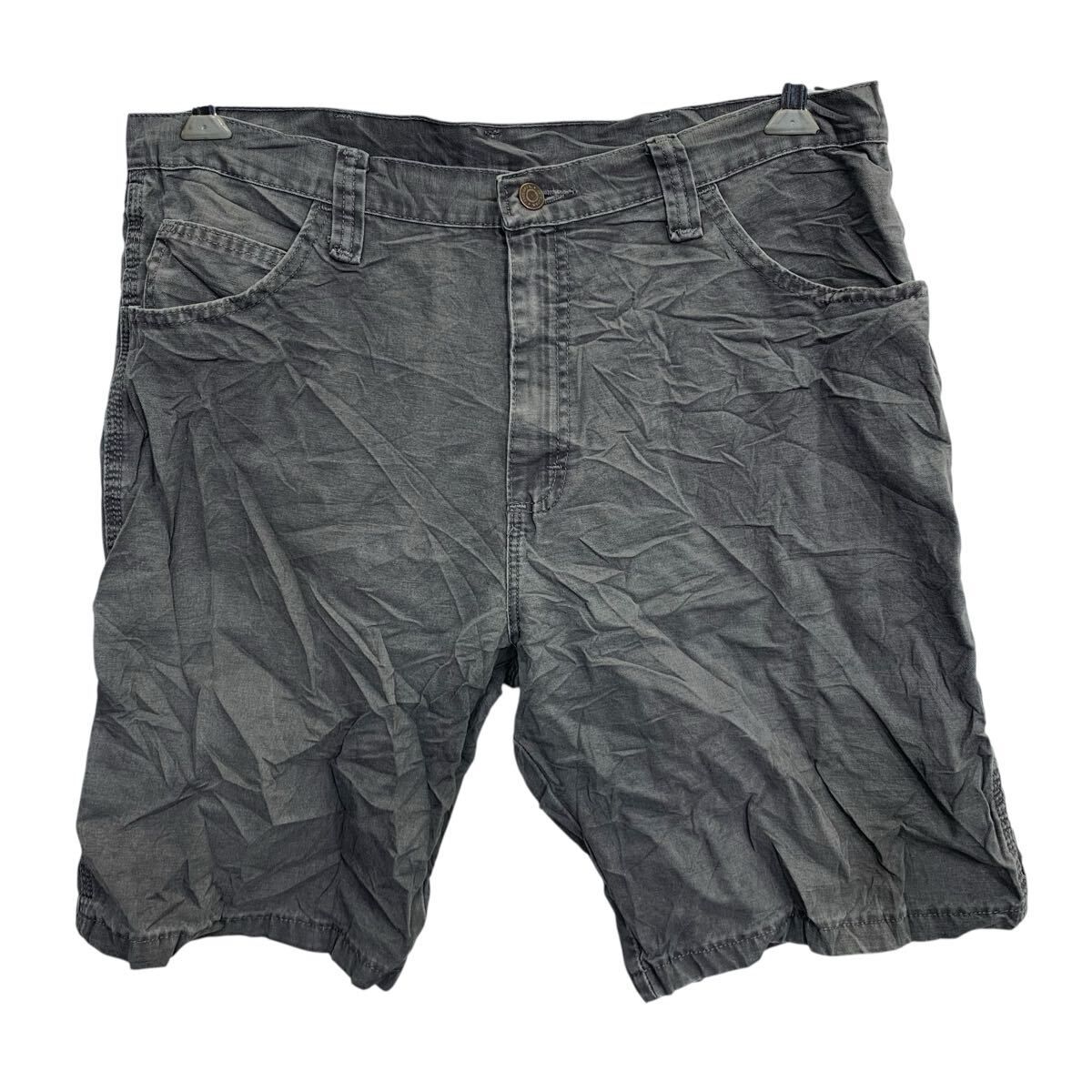 Wrangler ワークパンツ W36 チャコールグレー ラングラー ジップアップ ショーツ ショートパンツ ワーク 古着卸 アメリカ仕入 2505-779