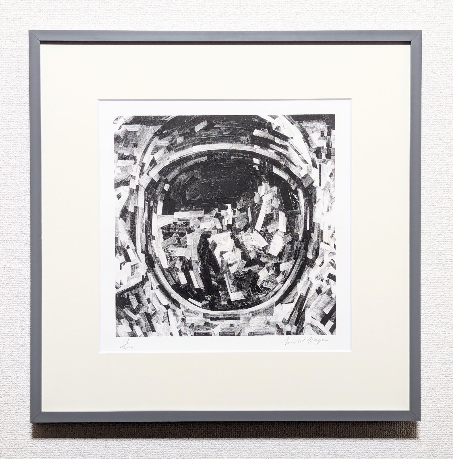 真作 直筆サイン マイケル ケーガン in memory 額付