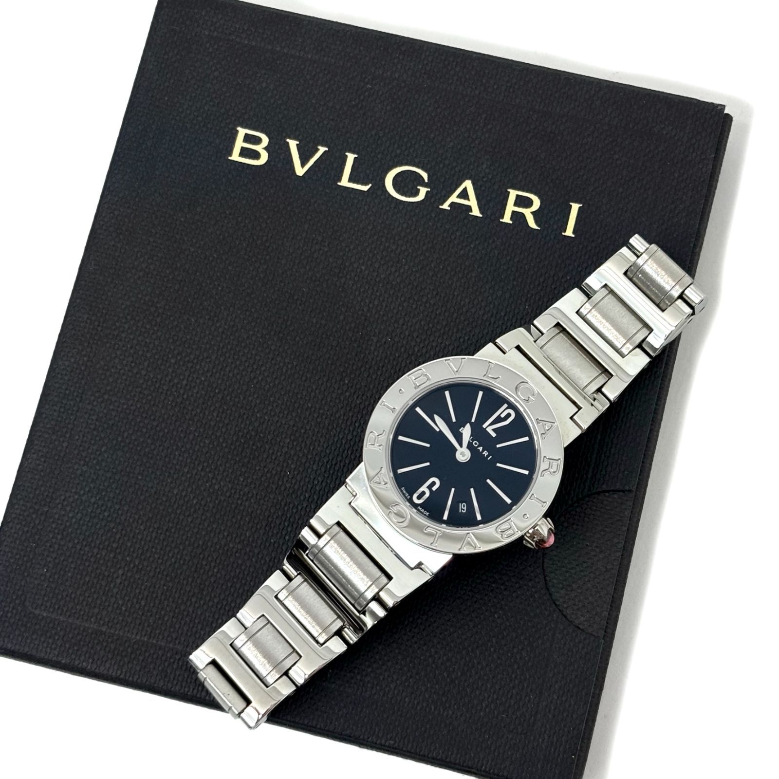 BVLGARI ブルガリ ブルガリブルガリ BBL26S 黒文字盤 クォーツ 