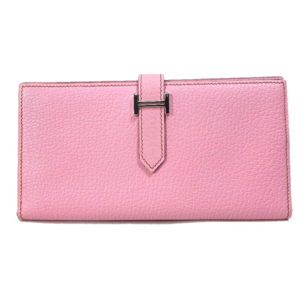 【ma ako 様】エルメス　ベアンスフレ　シェーブル　長財布　ピンク　□N HERMES - □新同□ エルメス ベアン スフレ 長財布 シェーブル