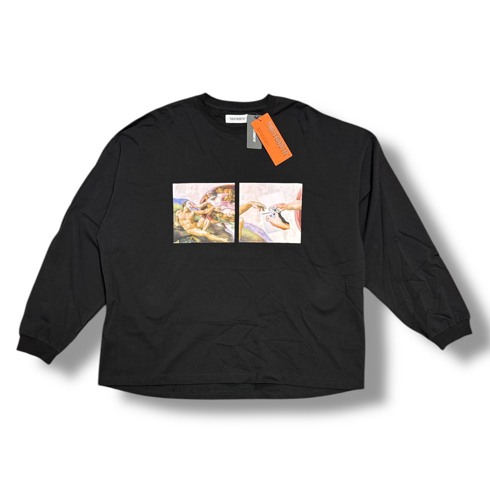 参考上代12100円 未使用品 TIGHTBOOTH 24AW PASS THE PIE L/S T-SHIRT 