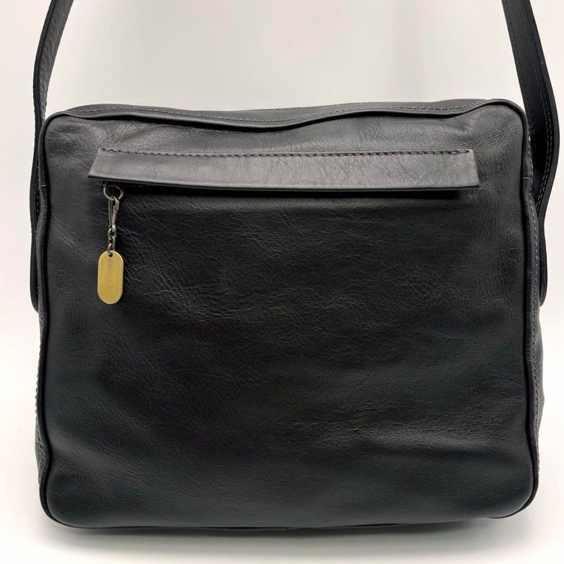 極美品❗️PORTER☆トスカーナ レザーショルダーバッグ ブラック 00154 