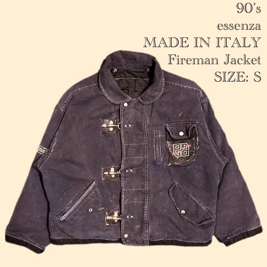 90's essenza MADE IN ITALY Fireman Jacket - メルカリ