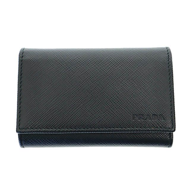 プラダ PRADA SAFFIANO サフィアーノ レザー キーリング付き 6連キー  