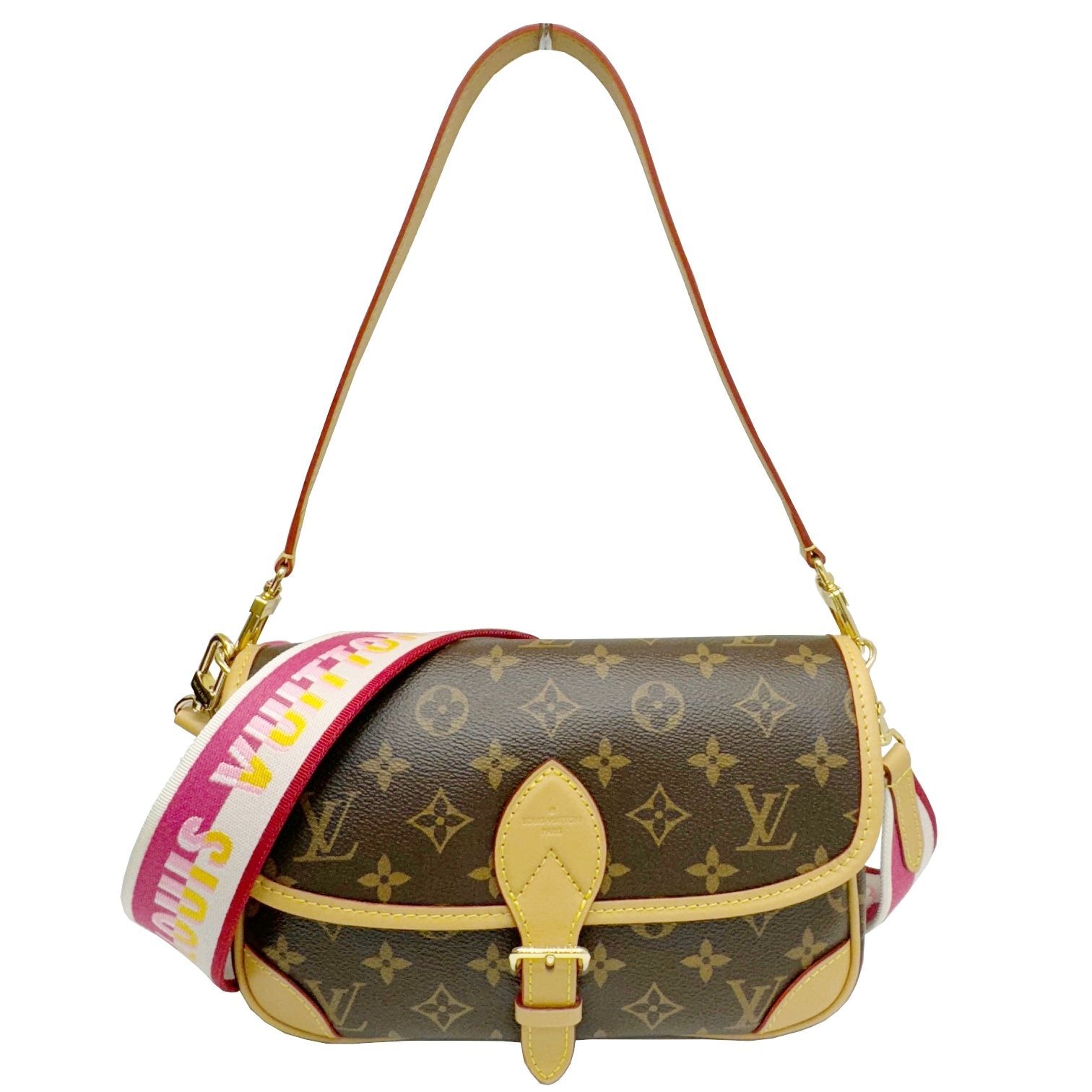 中古 ルイ ヴィトン LOUIS VUITTON M46049 RFID(ICチップ) レディース ショルダーバッグ モノグラム フューシャ モノグラムキャンバス LOUIS VUITTON ルイ ヴィトン ディアヌ NM PM M46049 RFID ICチップ