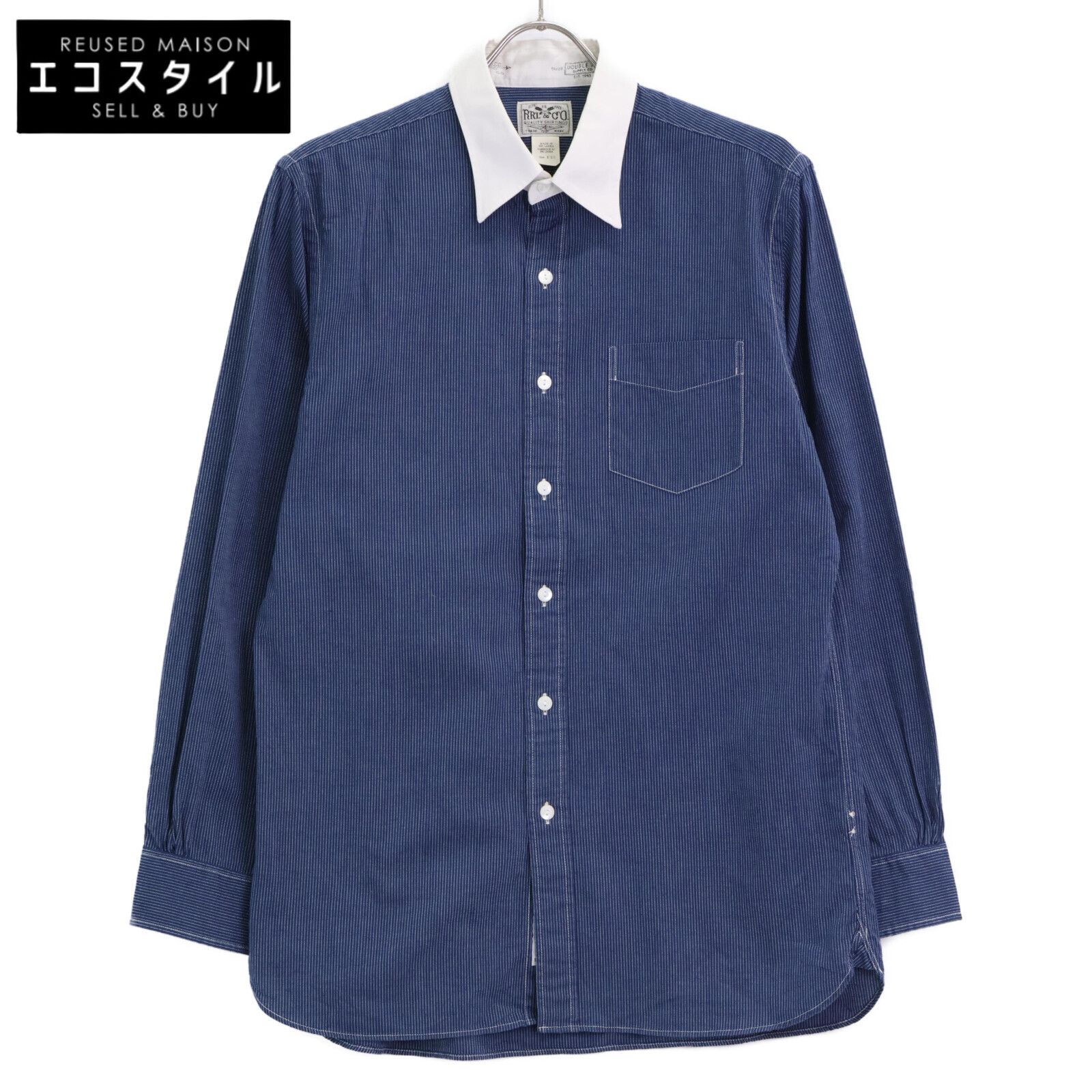 RRL ダブルアールエル ヒッコリーストライプ クレリック M
