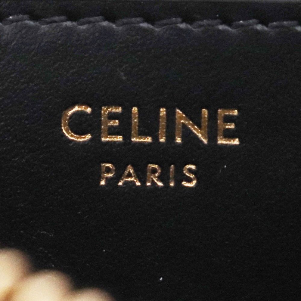 CELINE コンパクト ジップウォレット キュイル トリオンフ