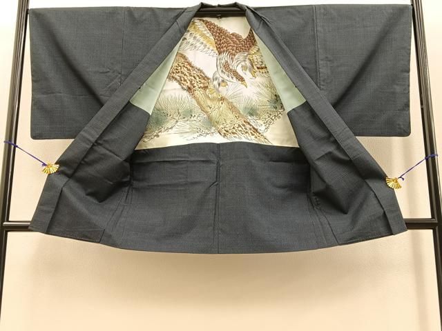 平和屋着物○男性 本場大島紬 80亀甲 総詰め 正絹 逸品 CAAX5992gh