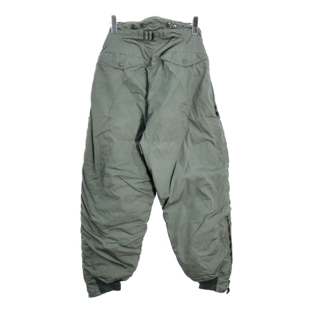 70年代 米軍実物 U.S.AIRFORCE USAF F-1B フライトパンツ ヴィンテージ セージグリーン メンズ 32 古着 V6501
