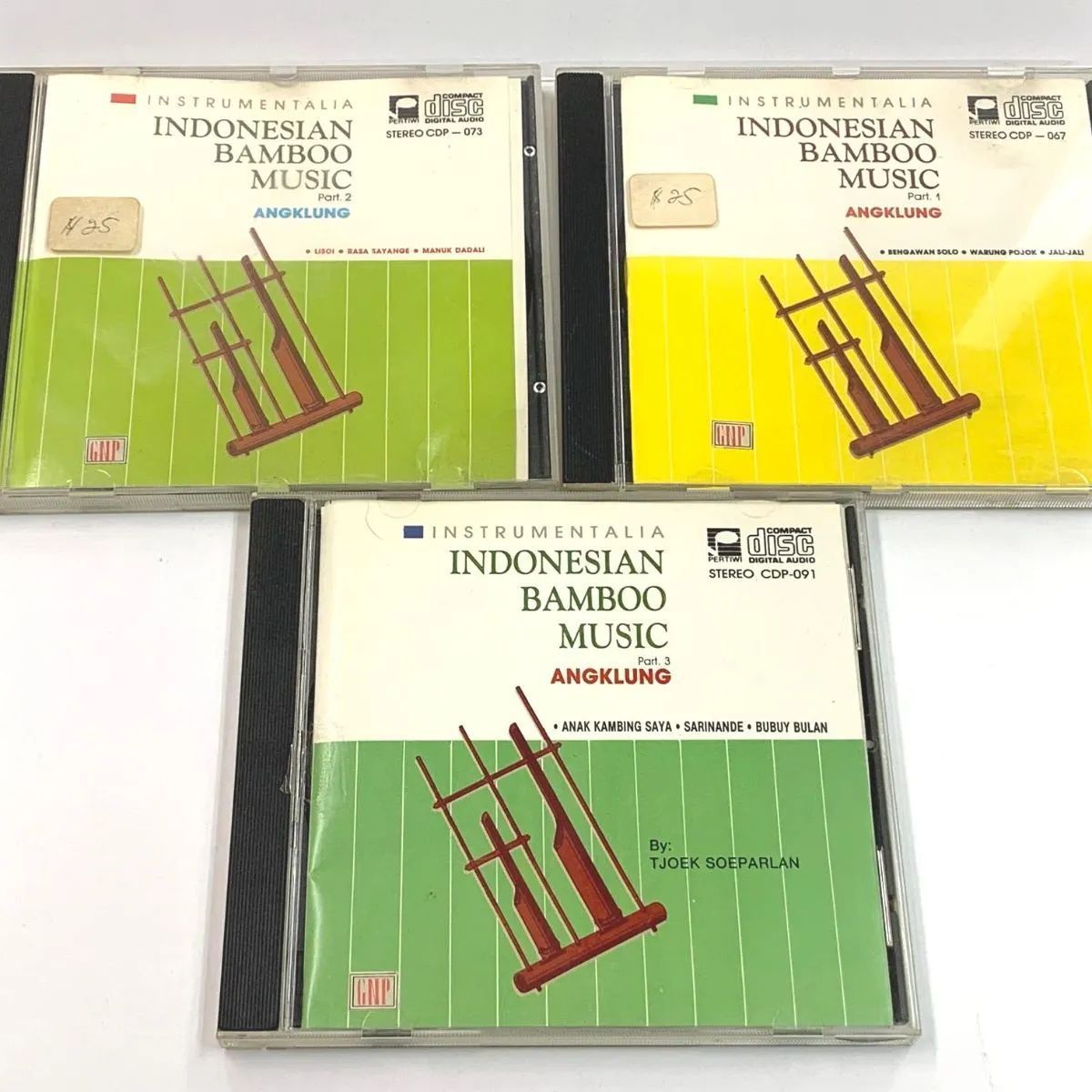 中古 クラシックCD INSTRUMENTALIA INDONESIAN BAMBOO MUSIC ANGKLUNG Part.1.3 GNP  CDP-067、073、091 3組 アンクルン - メルカリ