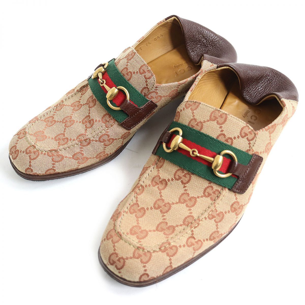 ー品販売 美品◇GUCCI グッチ 546223 2WAY GGキャンバス×レザー ホース