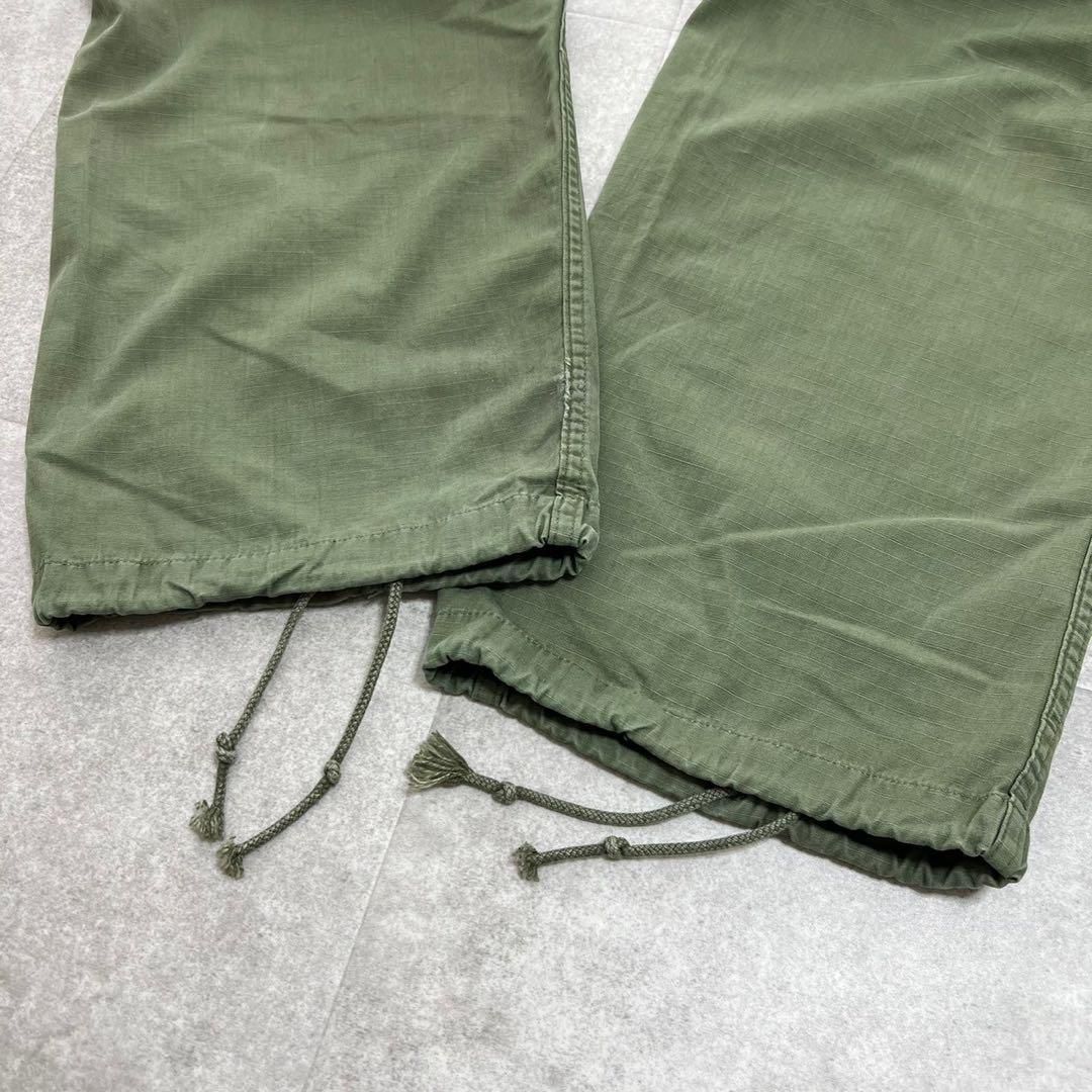 希少　アメリカ軍　ジャングルファティーグパンツ　4th リップストップ　60s 60年代 60sミリタリー アメリカ軍 米軍 リップストップ カーゴ