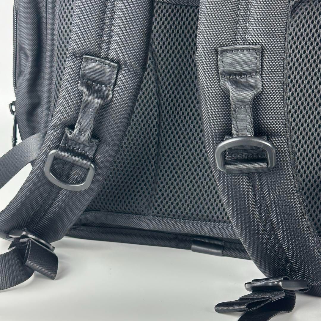 TUMI ALPHA 3ブラックデラックス多機能ショルダーバッグ リュック - メルカリ