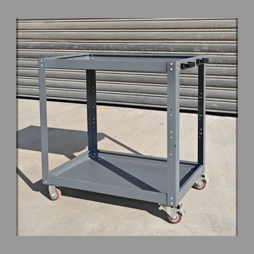 二階建て灰色製品車の検査車の肉厚化作業場のカート高修理カート工具車